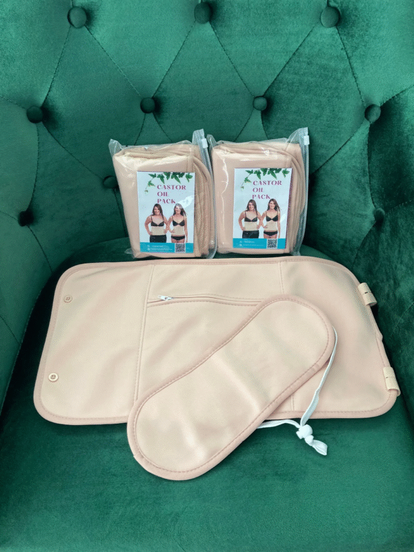 Castor Oil Wrap Set for Waist and Neck - 2 Pieces