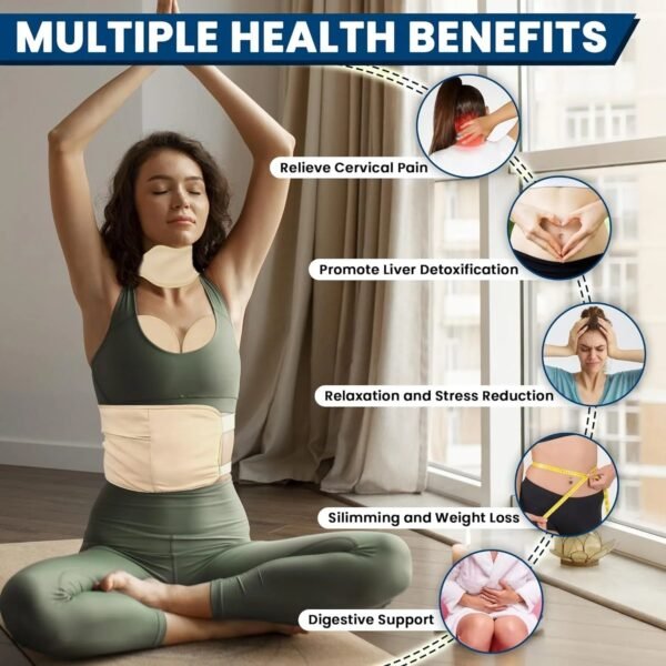 Castor Oil Pack Wrap Set for Women - 4 Pieces - Image 4